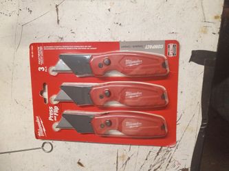 Milwaukee Fastback Compact Folding Utility Knife 3-Pack