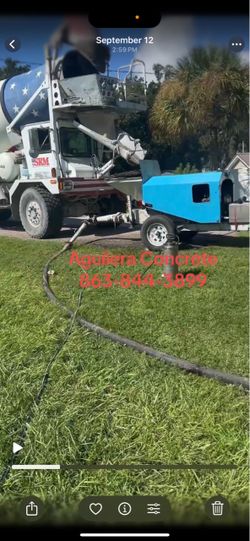 Concrete pumping