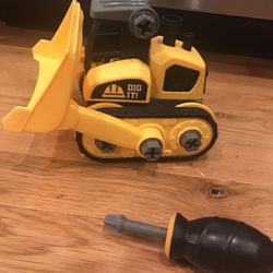 Kid Galaxy Take Apart Bulldozer Construction Vehicle w/ Screwdriver