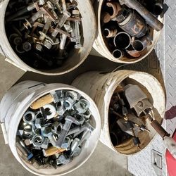 Buckets Industrial Nuts, Bolts, Pipe and Brass Fittings 