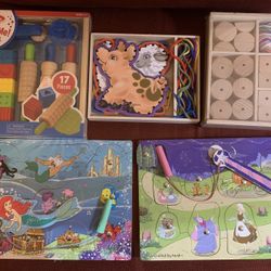 Melissa & Doug, IKEA Lacing, Dough Puzzle Lot 