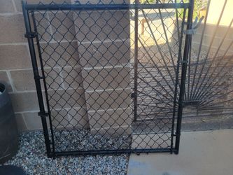 Black Chain link Fence Gate