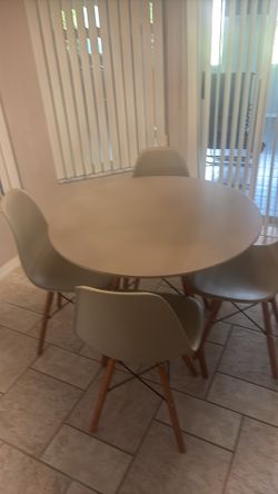 Taupe Table and 4 chairs