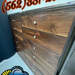 Espresso 12 Drawer Dresser Compressed Chest Cajonera Comoda 