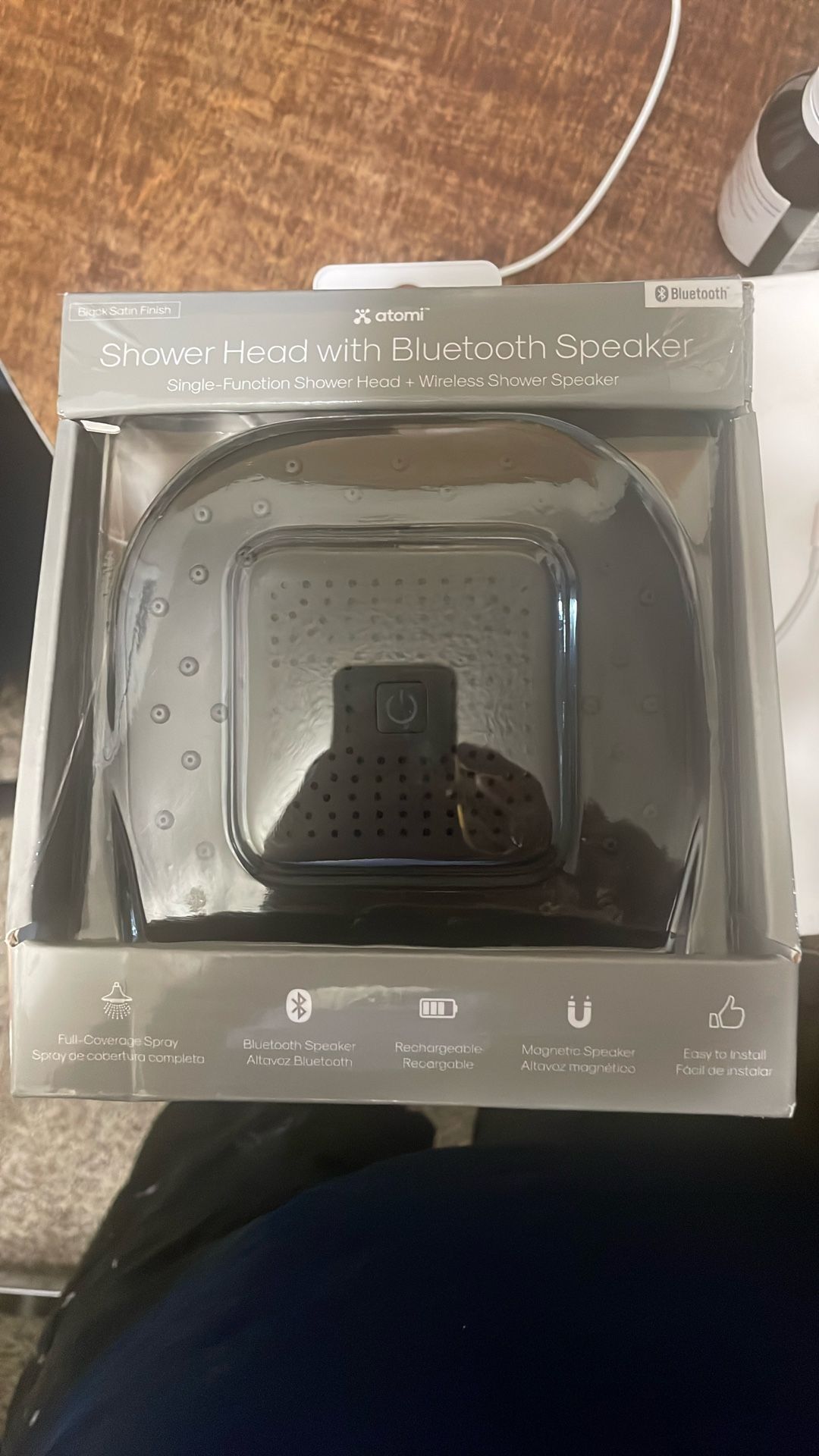 Shower Head With Bluetooth Speaker