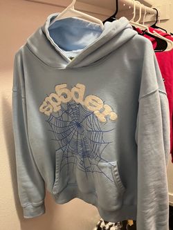 Sky blue spider hoodie