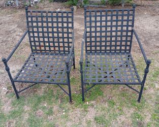 Two Vintage Chairs with a Side Table
