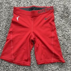 Nike Pro WNBA Team Compression 8” Shorts Red Womens