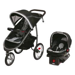 Graco FastAction Jogger Stroller With Car Seat