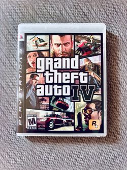 PlayStation 3 — GRAND THEFT AUTO IV — Video Game (Complete)