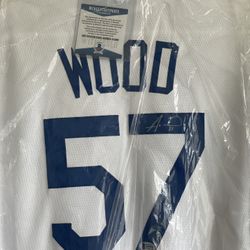 Dodgers Jersey Alex Wood Authentic Auto PSA/DNA