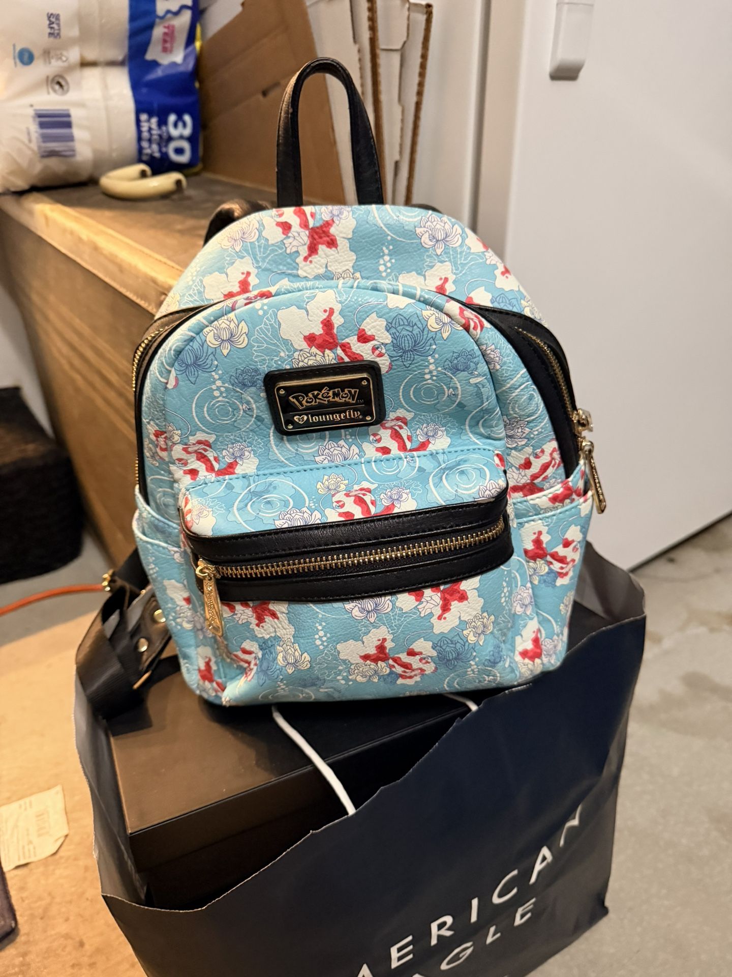 Goldeen Pokémon Loungefly Backpack Perfect Condition