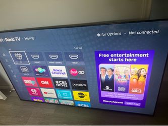 70 in Roku tv w mount/no legs