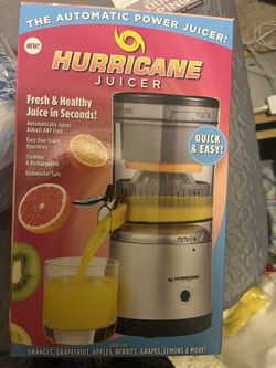 Hurricane Juicer, Powerful Cordless Juice Extractor Machine, Compact Design Fruit Juicer