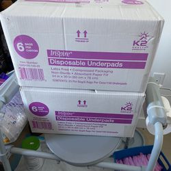 2 Boxes Of Under Pads (12) Packs Total