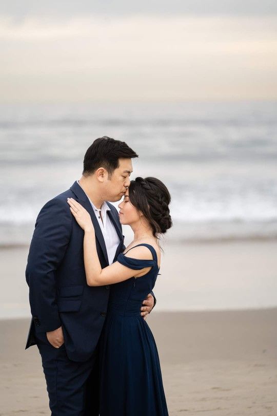 LuLus Ocean of Elegance Navy Blue Maxi Dress