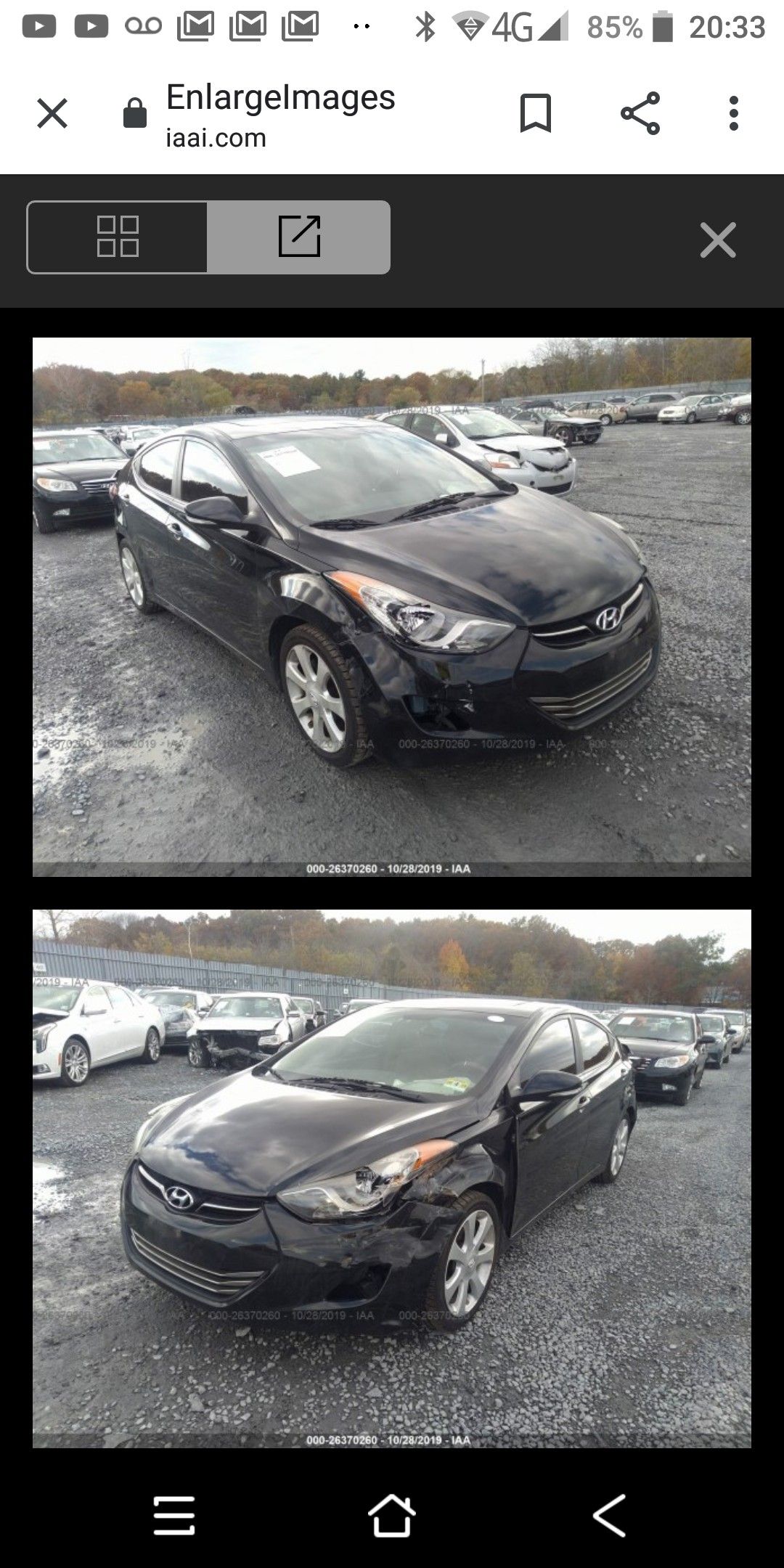 2011 2012 2013 2014 HYUNDAI ELANTRA GLS PARTS PARTING