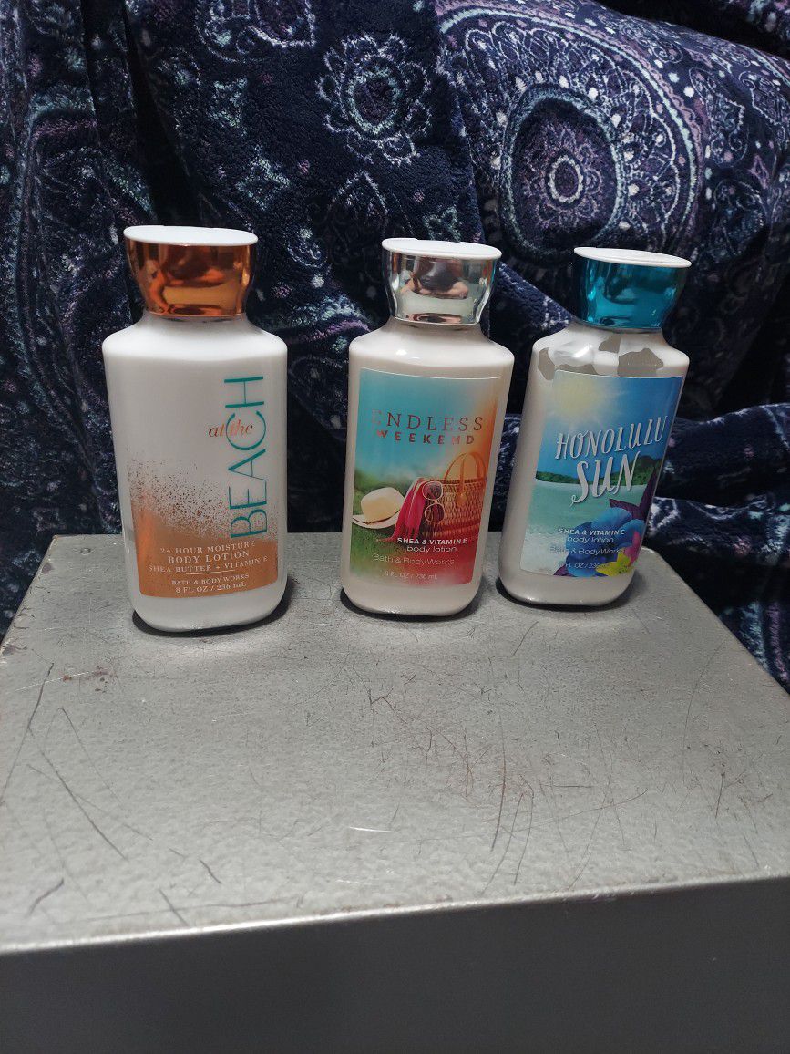Bath and body works all body lotions