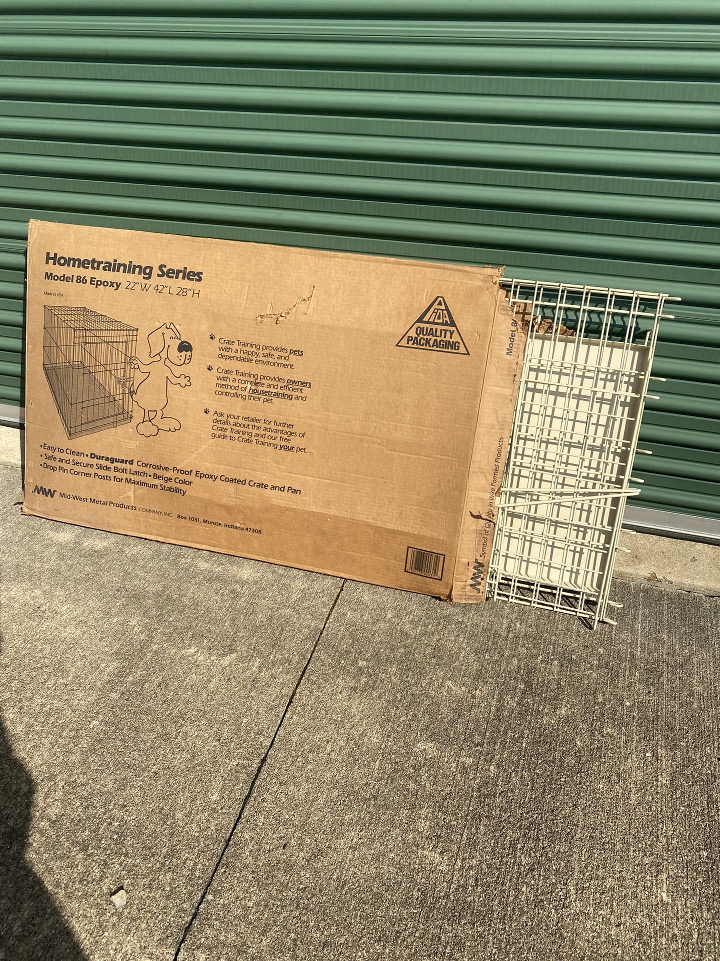 Unused White Dog Crate