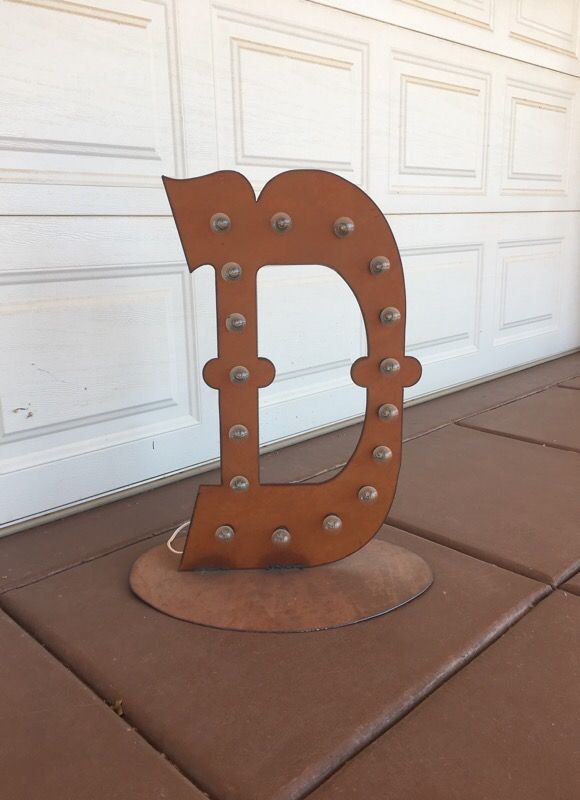 Marquee Letter D light up sign