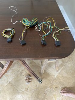 4 Pole Flat Male Connecters For Trailers 