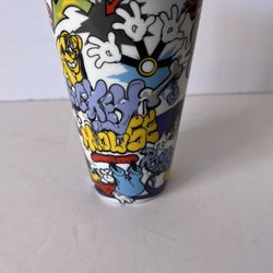 RARE 🔥 Disney Mickey Mouse Rocks Pop Art Ceramic Tumbler 