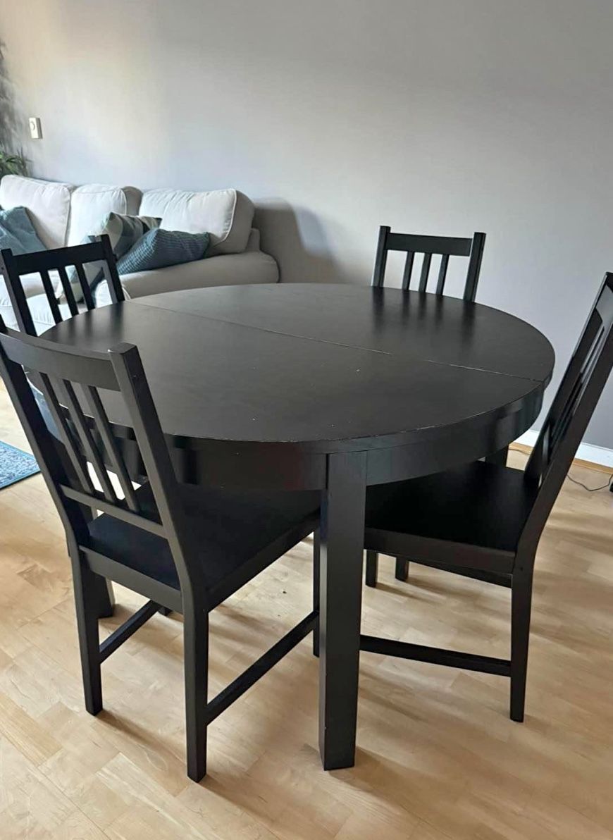 Dinning Table And 4 Chairs. IKEA Brand