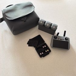 DJI Air 3 Bundle — 3 Batteries (98–107 cycles), RC-2 Controller + ND Filters