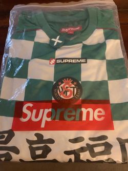 Supreme World Famous Team soccer jersey. Size large. Never opened