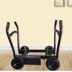 Signature Fitness SF-PS Sisyphos Push Sled - 8 Adjustable Levels of Resistance Plus Plate Loaded Weight Resistance, Black