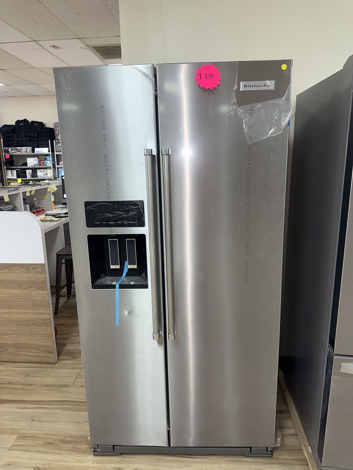 KitchenAid Side By Side Stainless Steel Refrigerator 