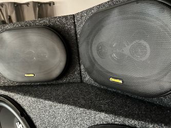 Coustic 694C 6 inch x 9 inch 4-Way 50W RMS 4 Ohm Coaxial Speaker Pair