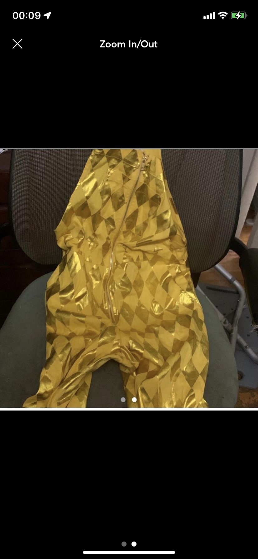 Harley Quinn. Gold Bodysuit 