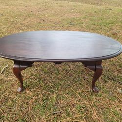 Coffee Table Real Wood Beautiful Measures Approximately 45.5"L x 28"W x 16 3/4"H 