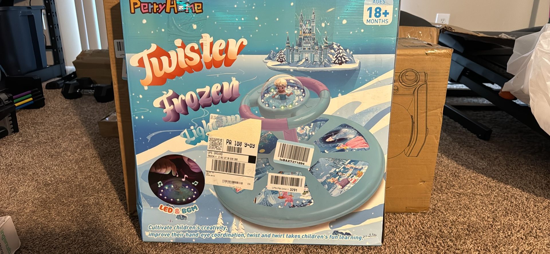Frozen Light up Twist And Twirl Twister