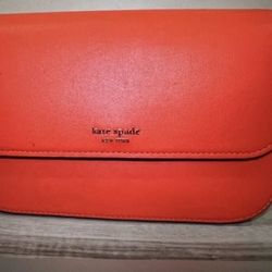 Kate Spade Buddie Smooth Leather Shoulder Crossbody Purse - Magma