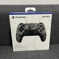 Brand new Sony PlayStation 5 DualSense Wireless Controller – Gray Camouflage.