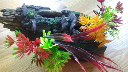 Decorative log for fish tank