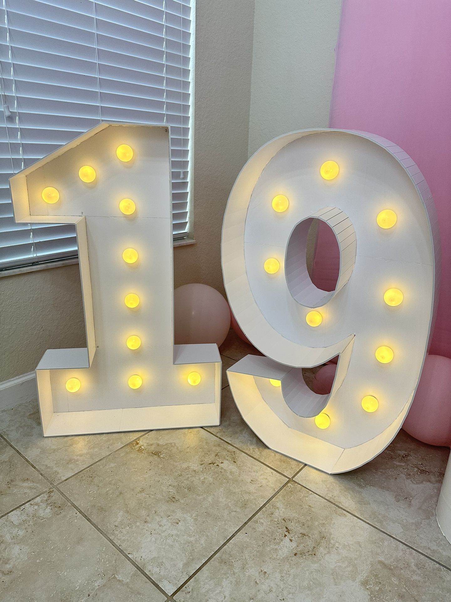 Lighted Marquee Numbers Party Decoration  For Sale