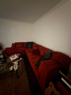 Red Sectional Sofa