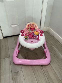 Pink Baby Walker with Activity Tray