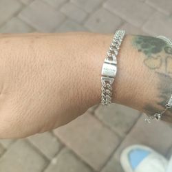 Pandora Sterling Silver Cuban Link Bracelet 