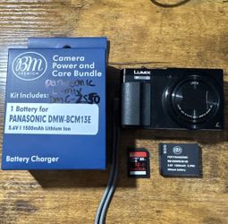 Panasonic Lumix DMC-ZS50 12.1MP Digital Camera Black w/30x Zoom Bundle Tested