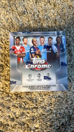 Topps chrome UEFA Mega Box Factory Sealed