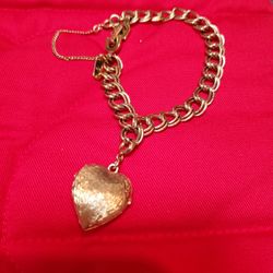 Vtg Monet Heart Locket Charm