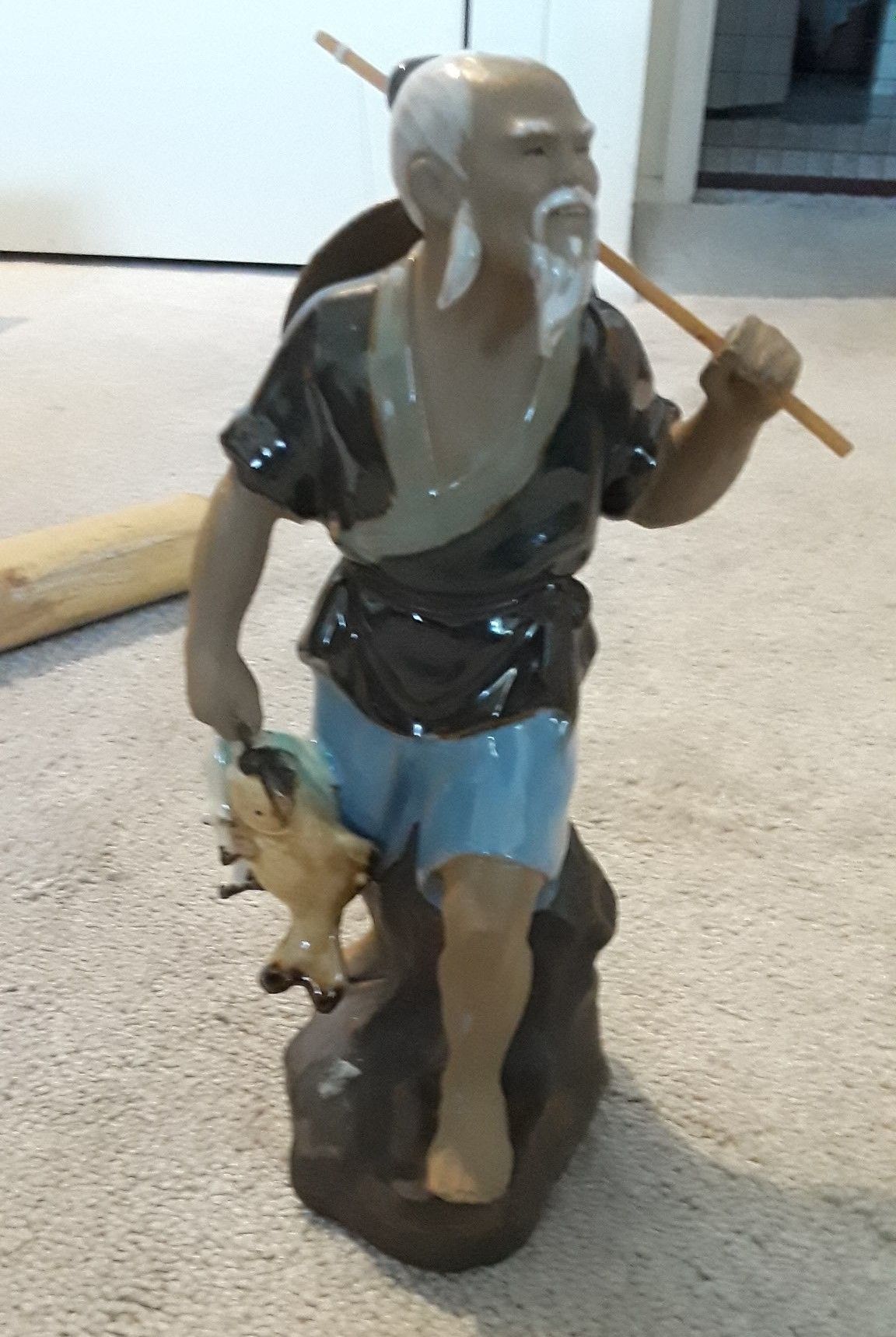 Chinese Mudman Porcelain Statue/Figure