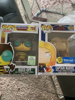 Funko buzz off ECC exclusive and captain marvel