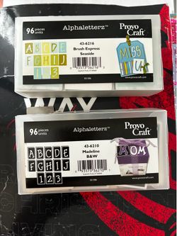 Provo Craft Alphaletterz cardboard letters
