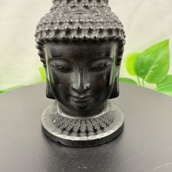 Crystal Black Obsidian Buddha