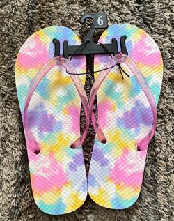 Girls Rainbow/Tie Dye Sandals